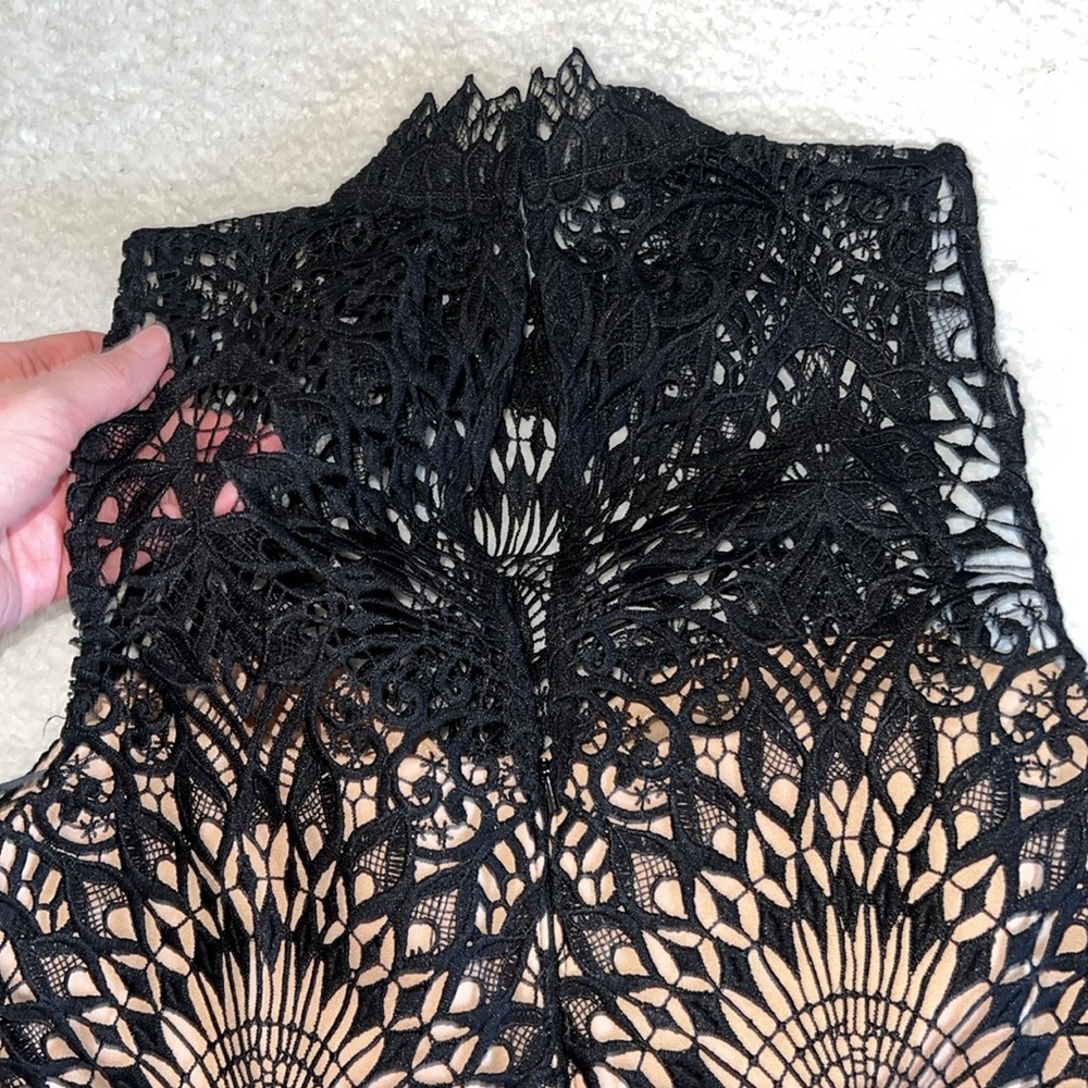BHLDN Black Lace Overlay Sheath Dress - Picture 10 of 14